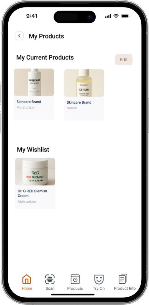 skincare complete page - iPhone 14 (Front facing)
