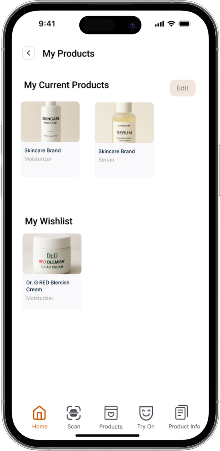 skincare complete page - iPhone 14 (Front facing)